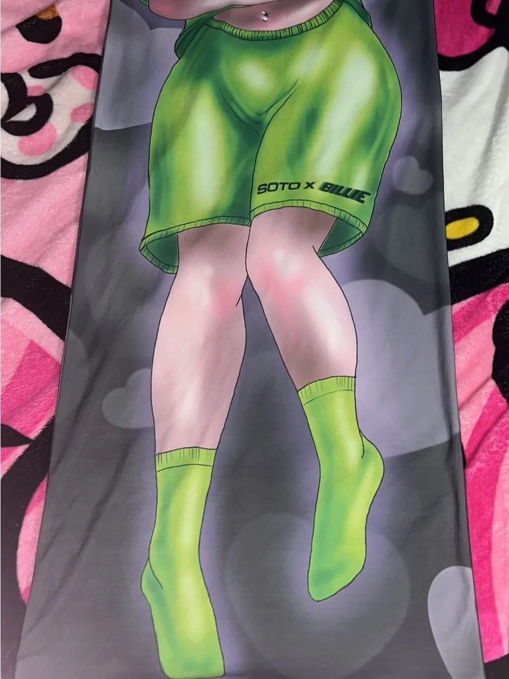 Soto x Billie Lime Green Graphic Bedding Pillowcase